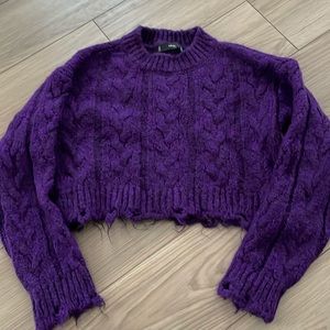 Mango cropped sweater